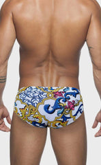 Swim Briefs with Cup Sponge Pad