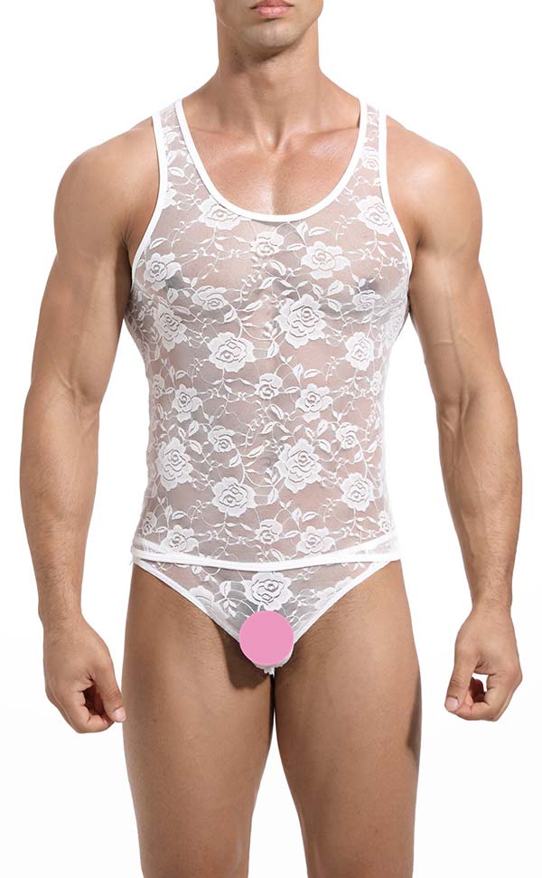 Men’s Jacquard Lace Vest Sets