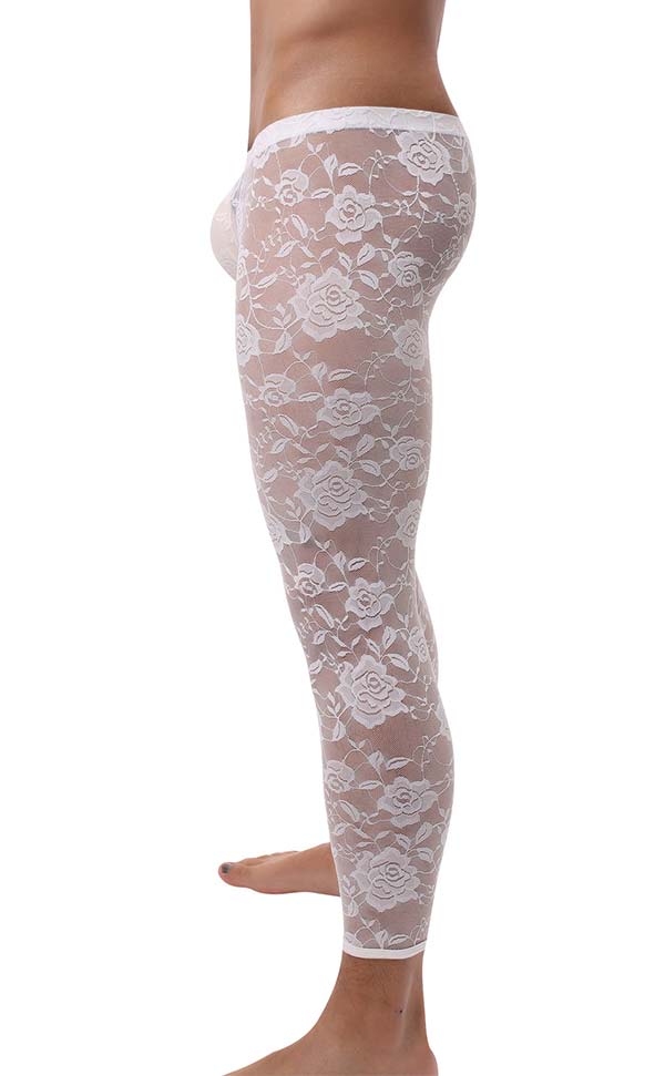 Low Rise Jacquard Lace Leggings