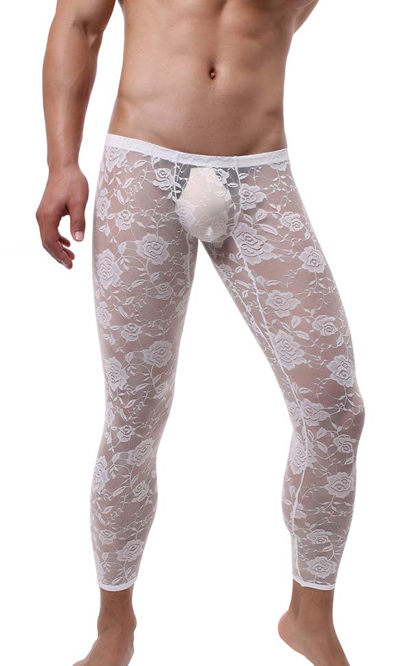 Low Rise Jacquard Lace Leggings