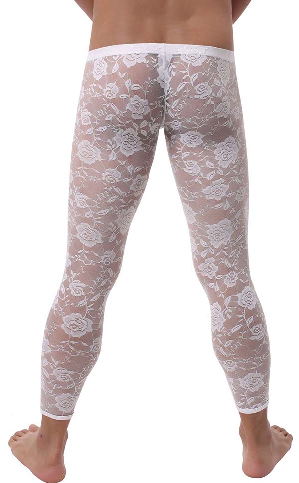 Low Rise Jacquard Lace Leggings