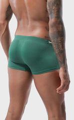 Solid Color Breathable Swim Trunks