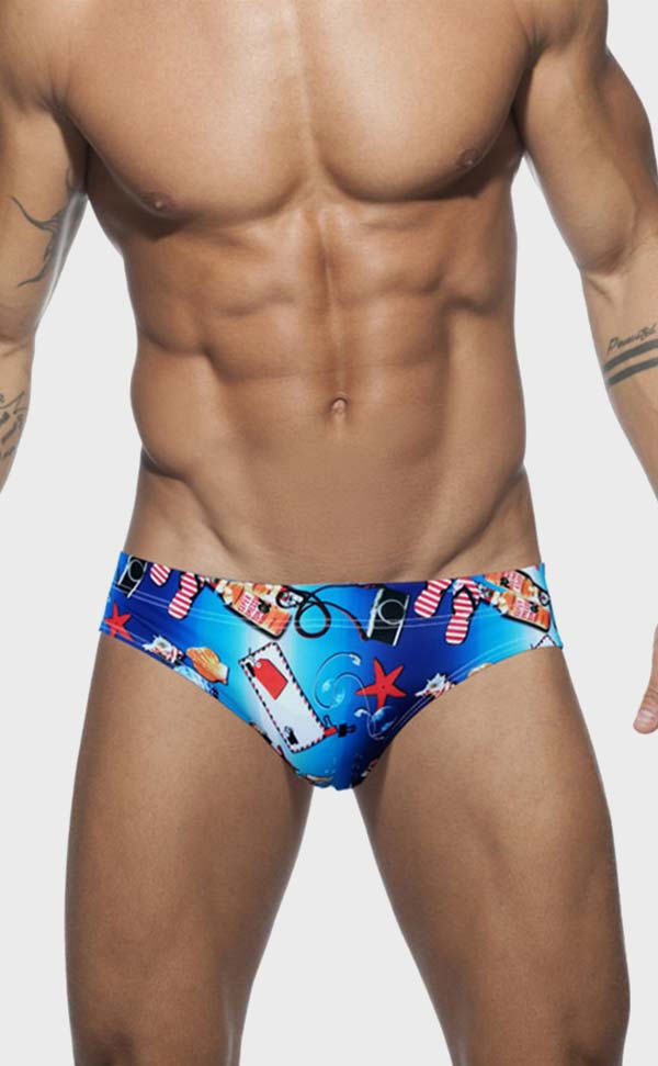 Swim Briefs with Cup Sponge Pad