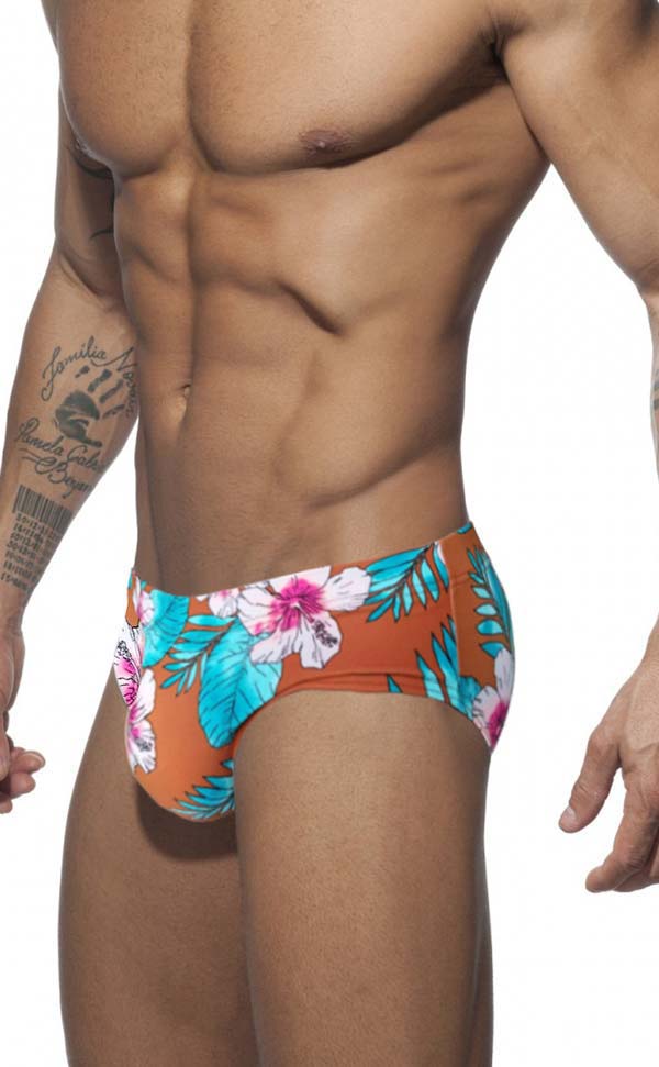 Hawaii Swim Briefs with Sponge Pad