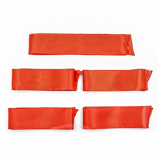Red Satin Soft Bondage Sets (6 Piece)