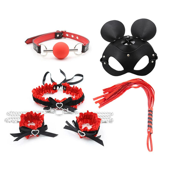 6 Pcs Naughty Minnie Mask Bondage Adventure Set