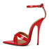 Open Toe Ankle Strap Stilettos