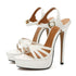 Open Toe Platform Stilettos