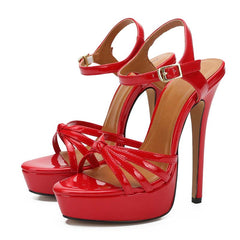 Open Toe Platform Stilettos