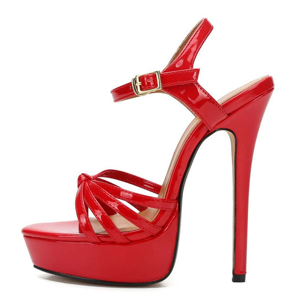 Open Toe Platform Stilettos