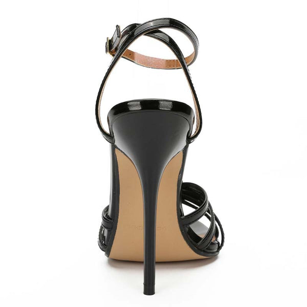 Open Toe Ankle Strap Stilettos