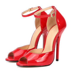 Peep Toe Ankle Straps High Heel Sandals