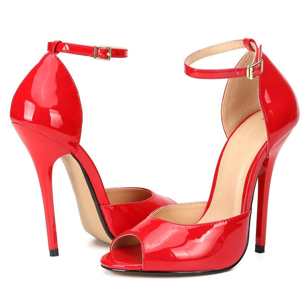 Peep Toe Ankle Straps High Heel Sandals