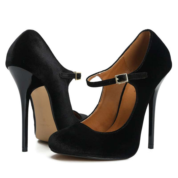 Strappy Suede Stilettos