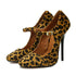 Leopard Strappy Suede Stilettos