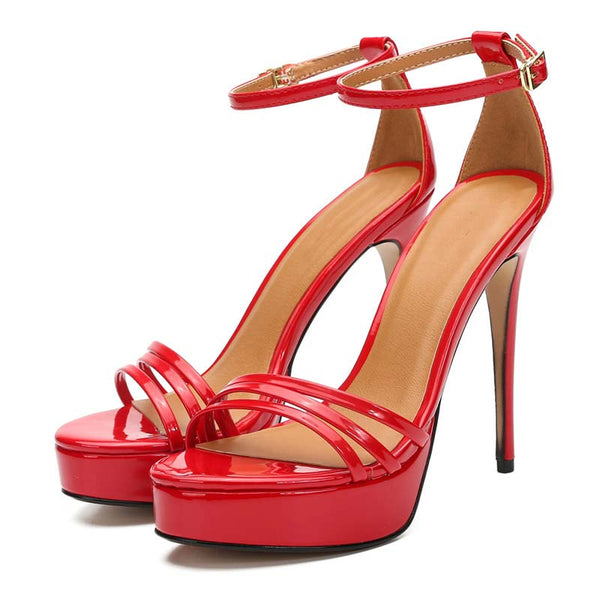 Open Toe Stilettos with Platform