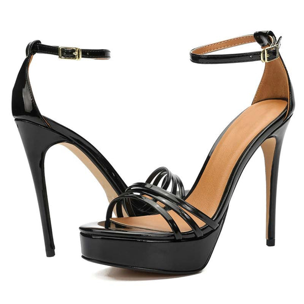 Open Toe Stilettos with Platform