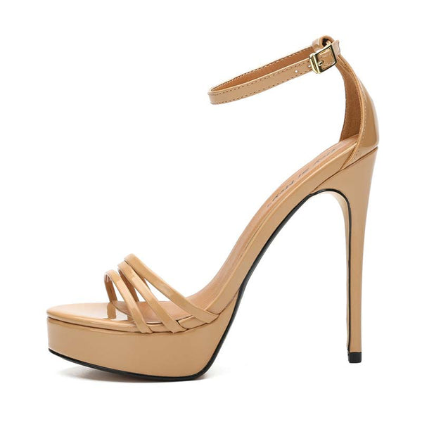 Open Toe Stilettos with Platform