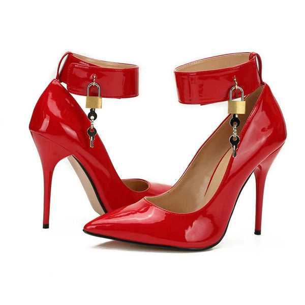 Lockable Ankle Strap Pumps