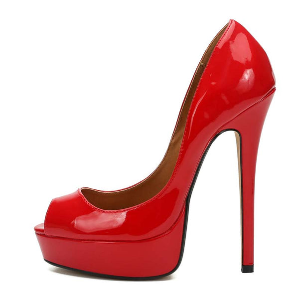 Peep Toe Platform High Heels