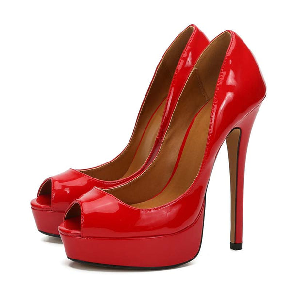 Peep Toe Platform High Heels