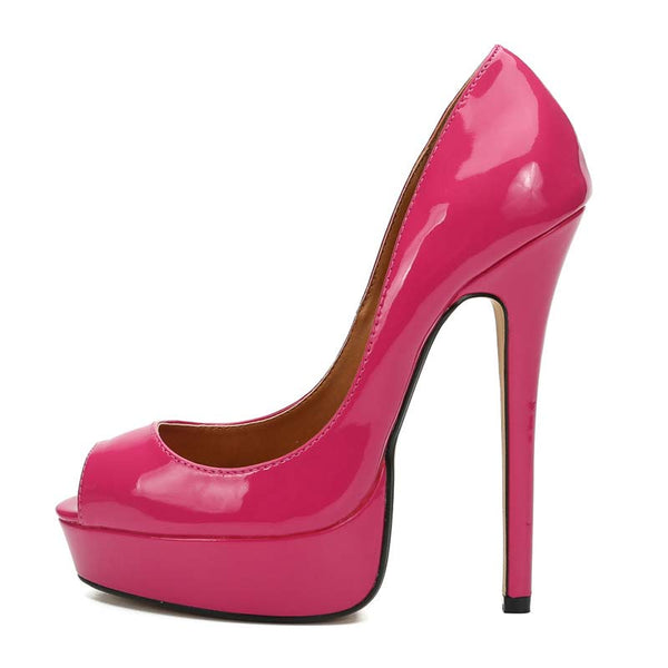 Peep Toe Platform High Heels