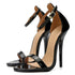 Open Toe Back Ankle Strap Sandals