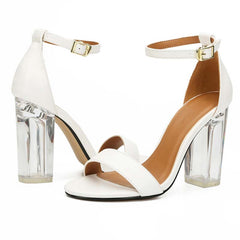 Open Toe Chunky High Heel Sandals