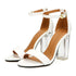 Open Toe Chunky High Heel Sandals