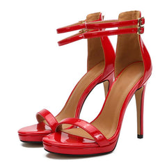 Open Toe Back Ankle Strap Sandals