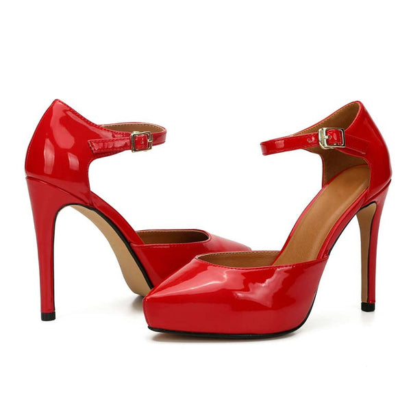 Ankle Straps Platform Stilettos