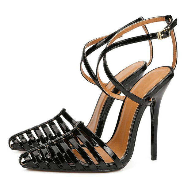 Woven High Heel Sandals