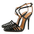 Woven High Heel Sandals