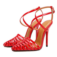 Woven High Heel Sandals