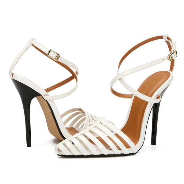 Woven High Heel Sandals