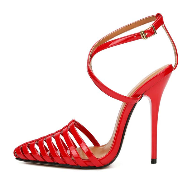 Woven High Heel Sandals