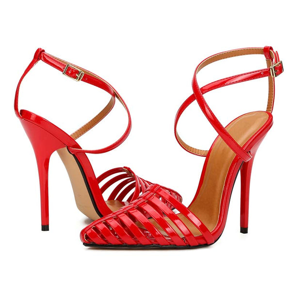 Woven High Heel Sandals