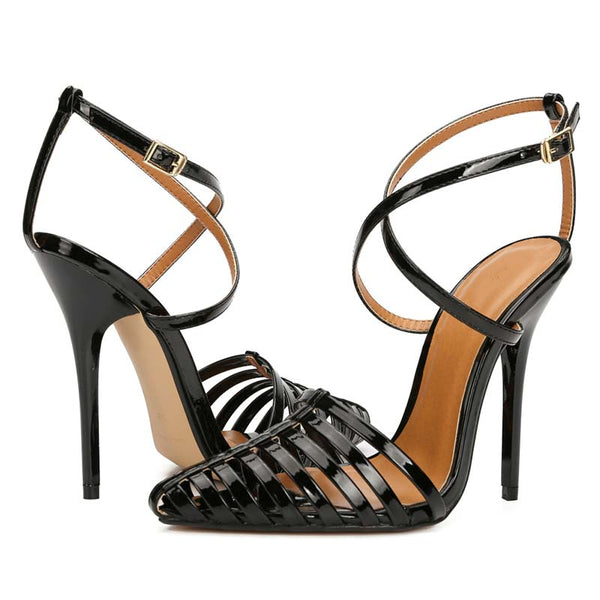 Woven High Heel Sandals