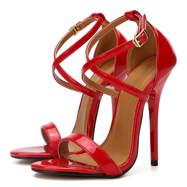 Open Toe Ankle Straps High Heel Sandals