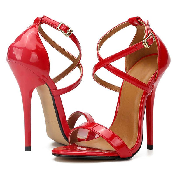 Open Toe Ankle Straps High Heel Sandals