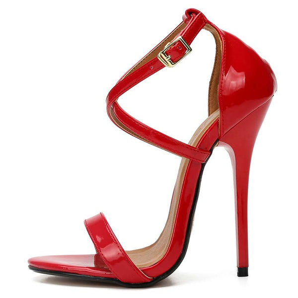 Open Toe Ankle Straps High Heel Sandals