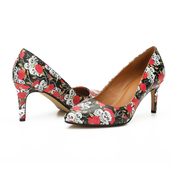 Skull High Heel Pumps