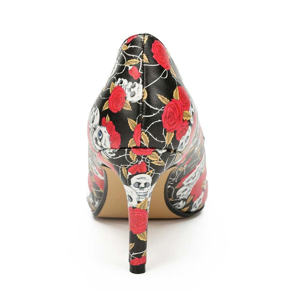 Skull High Heel Pumps