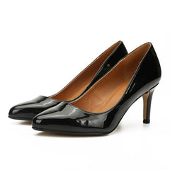 Patent-Leather High Heel Pumps