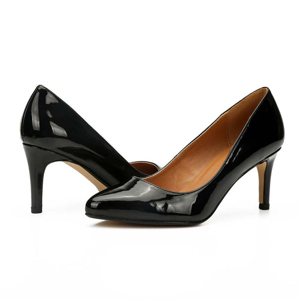 Patent-Leather High Heel Pumps