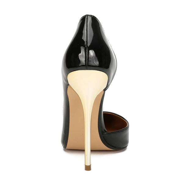 Pointed Toe Patent-Leather Pumps