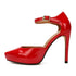 Ankle Straps Platform Stilettos