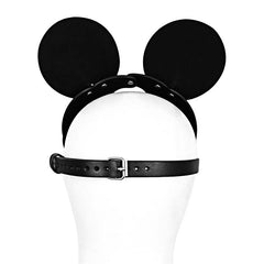 Lovely Minnie Mask - Black PU Leather