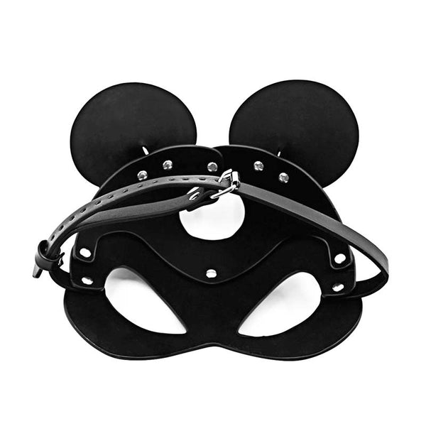 Lovely Minnie Mask - Black PU Leather