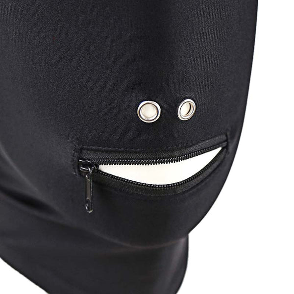 Spandex Mask with Mouth Zipper